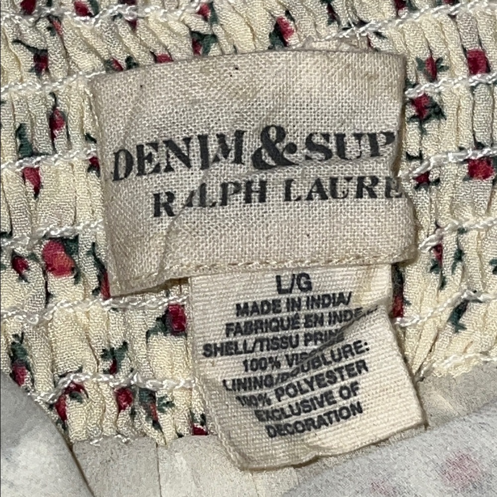 DENIM & SUPPLY R.L. FLORAL DRESS (L) - Picture 11 of 11